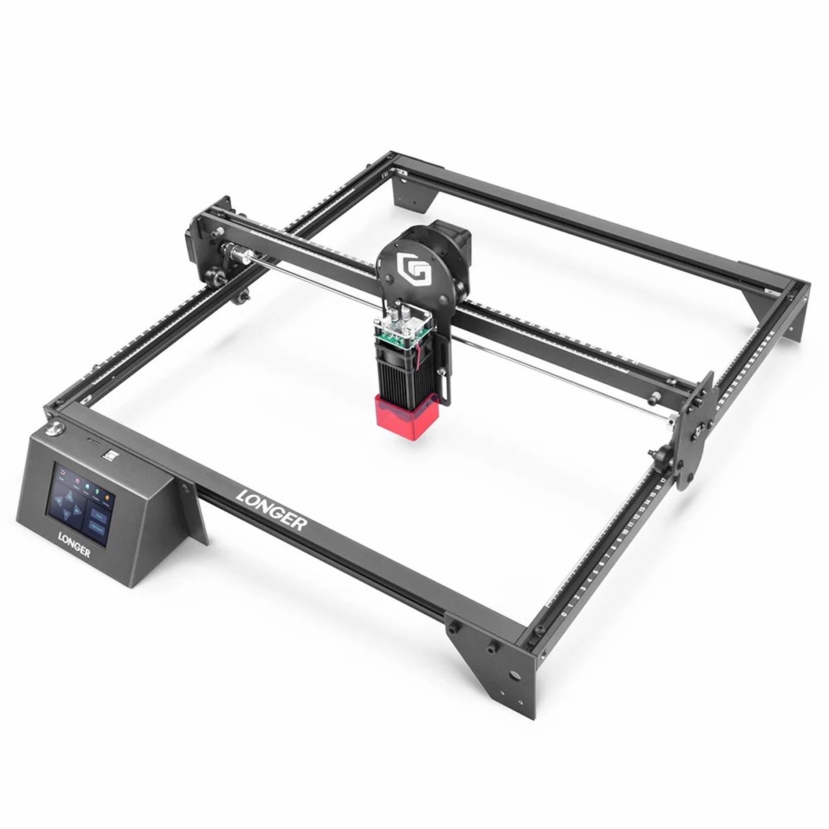 GDE - Lasergraveermachine 5W – Lasersnijder voor Hout, Leer en Acryl – Graveeroppervlak 40 × 40 cm – Touchscreen – Wifi - Offline Bediening – Hoge Precisie