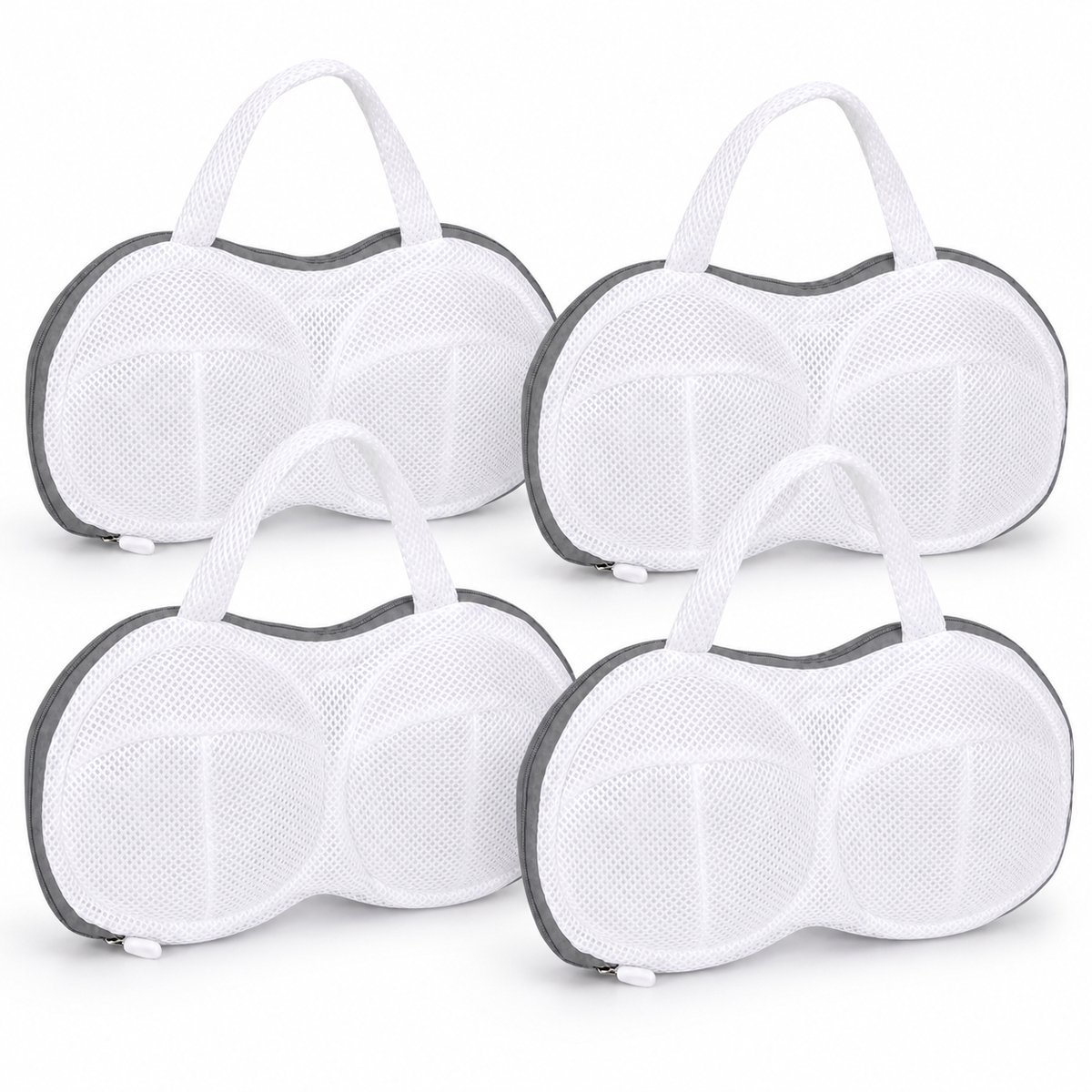 Consumerce® BH Waszak - 4 Stuks - Lingerie Waszakjes met Rits - Beha