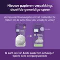 Emballage tétine Philips Avent Natural Response, 6+ mois, avec tétine numéro 5.