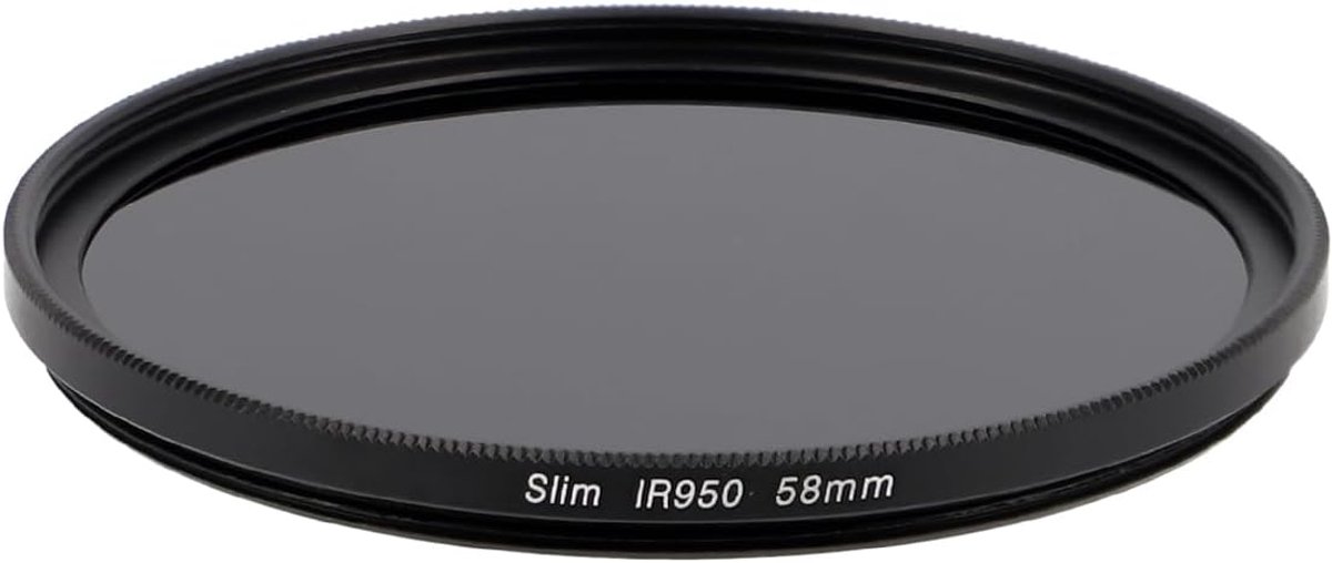 950nm IR infraroodfilter - maximale infraroodwerking voor camera en lens 58 mm