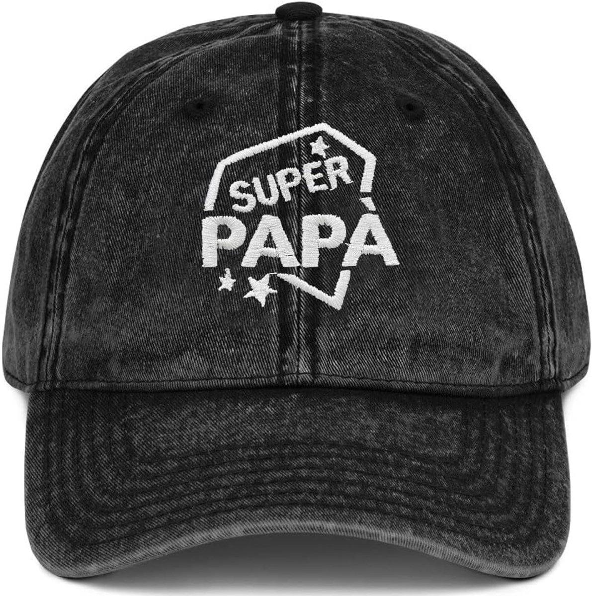 Herenhoed met vizier, gepersonaliseerde baseballpet met borduurwerk, super papa/opa, grappige cadeaus voor heren, baseballcap ideeën, Vaderdag, opa, Kerstmis, verjaardag