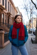 Fleece Sjaal – Warm, Comfortabel & Tijdloos - Rood
