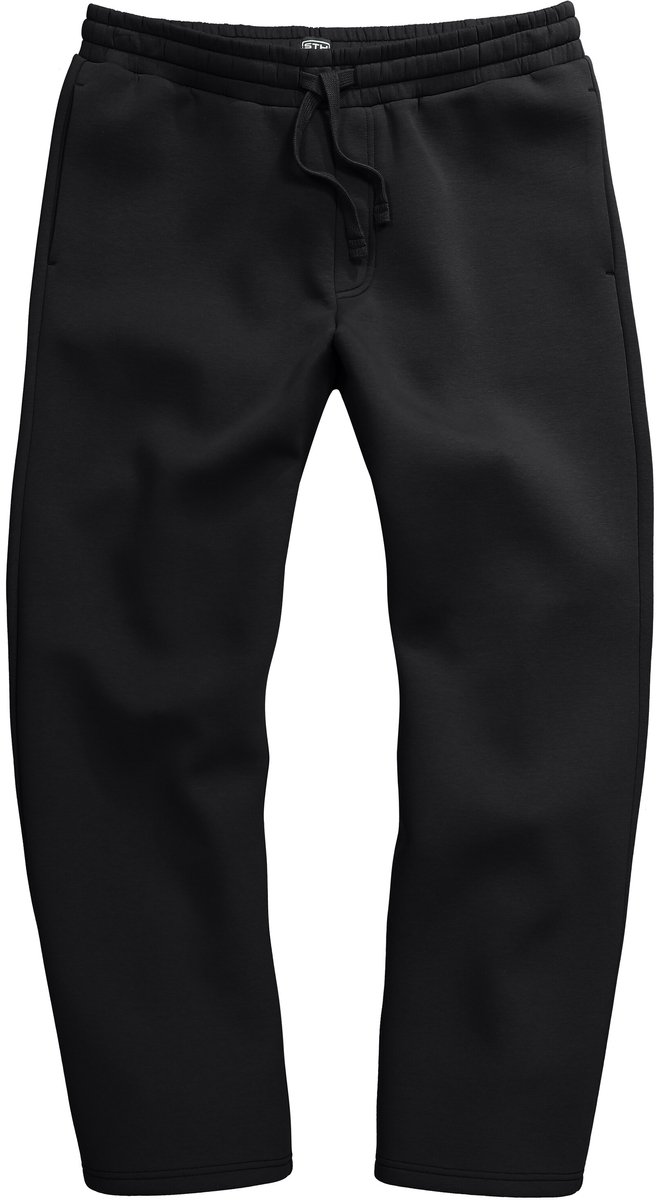 STHUGE - Heren - Sweatpants elastische tailleband baggy fit - Zwart - Maat 4XL