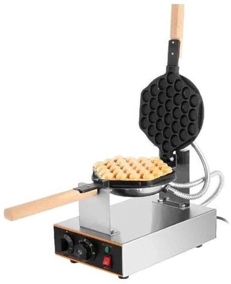 Wafelijzer - 180° Draaibare 2 Pannen - Houten Handgrepen - met Indicatielampje - Gemakkelijk schoon te maken voor thuisgebruik