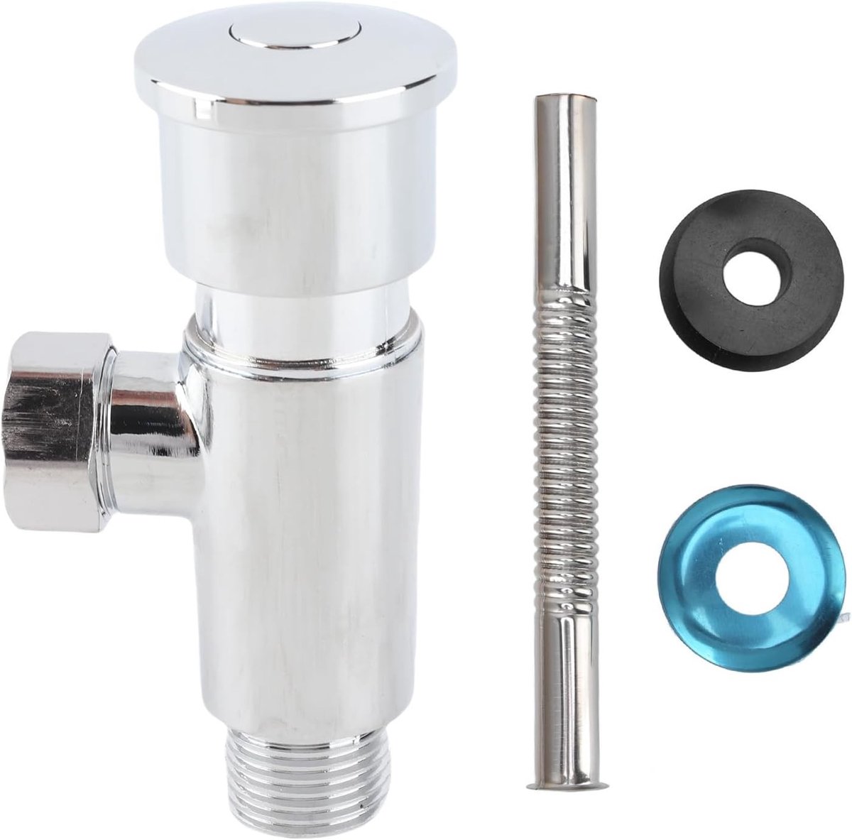 Urinaal spoelklep met handmatige tijdvertraging, messing, drukknop, geschikt voor waterreservoirs en openbare toiletten