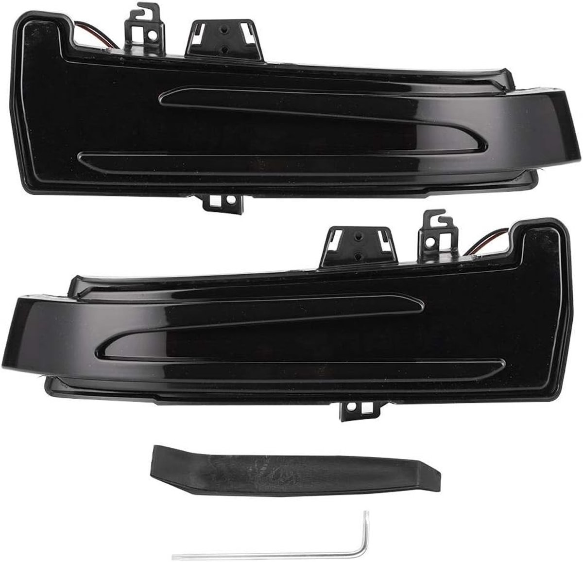 Dynamische LED Zijspiegel Indicator met Flowing Effect voor Mercedes C/E/S/CLA/GLA/CLS - Rookkleurige Lamp voor Achteruitkijkspiegels