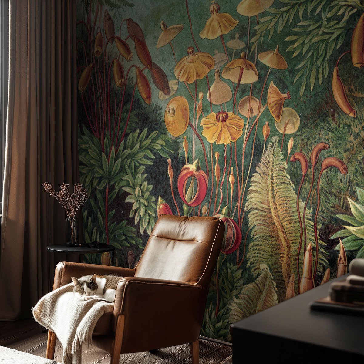 Coloray Vliesbehang - Groente Snellijm Behang - 104x70 cm - Exotische Tuin Muurschildering - Slaapkamer behang Bloemen En Planten - Fotobehang Vlies - Gang behang