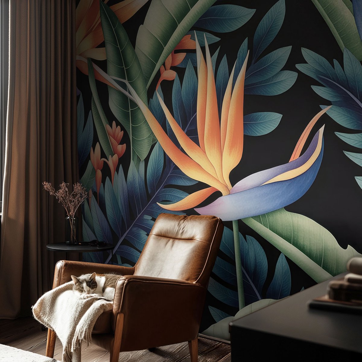 Coloray Vliesbehang - Groente Snellijm Behang - 104x70 cm - Paradijs-Thema Muurschildering - Slaapkamer behang Bloemen En Planten - Fotobehang Vlies - Slaapkamer behang