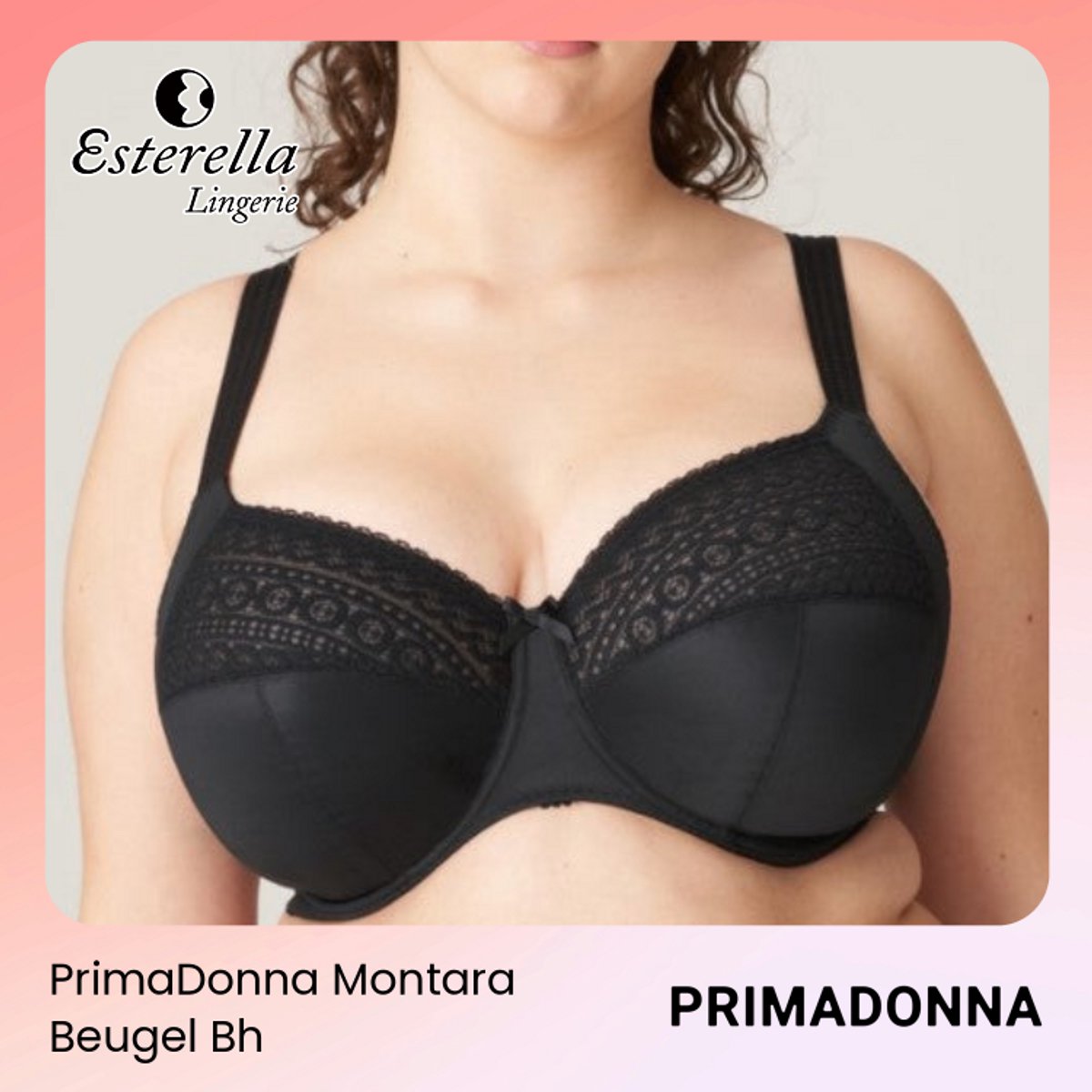 PrimaDonna Montara Beugel Bh 0163385 Zwart - maat EU 75J / FR