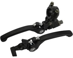 Remhendel Aluminium Motor Opvouwbare Rem Koppelingshendels Kit Verstelbare Remhendel Handvat voor CRF IRBIS Apollo Xmotos KAYO BSE Pit Crossmotor Universeel