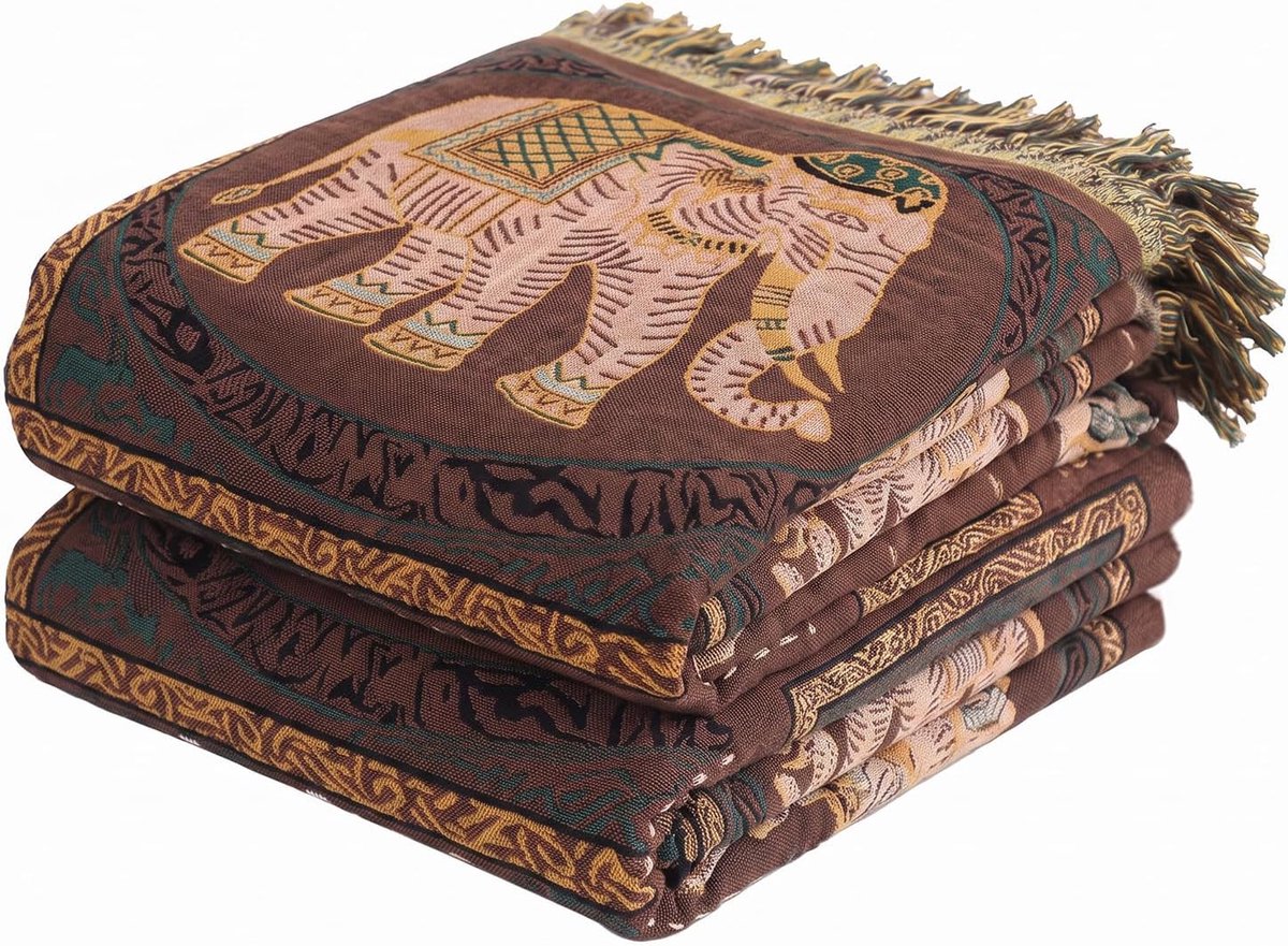 Sprei met franjes - mousseline deken 150 × 200 cm