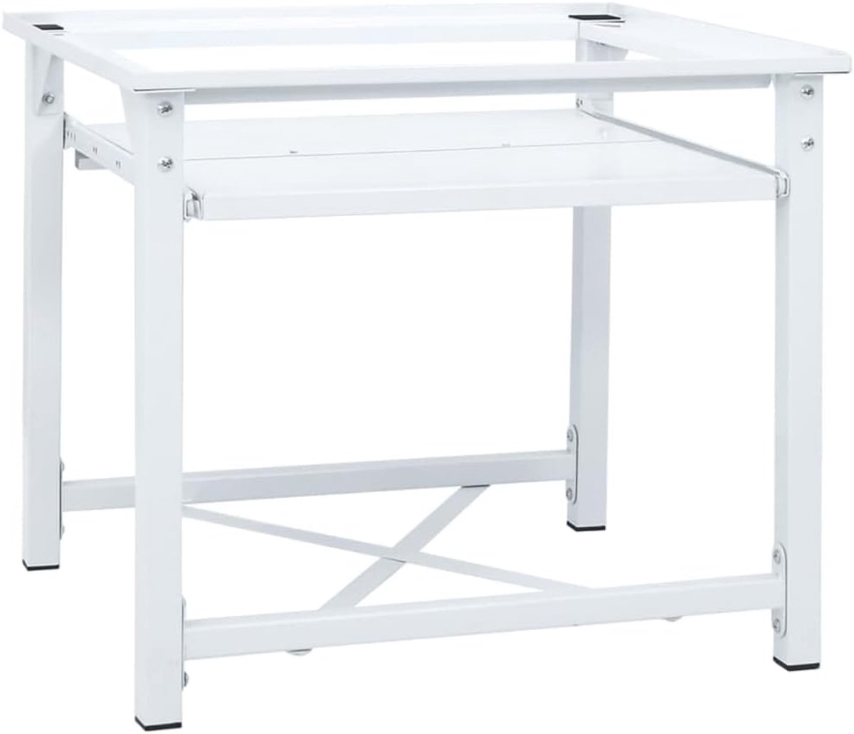 Wasmachinebasis met schuifplank, wit