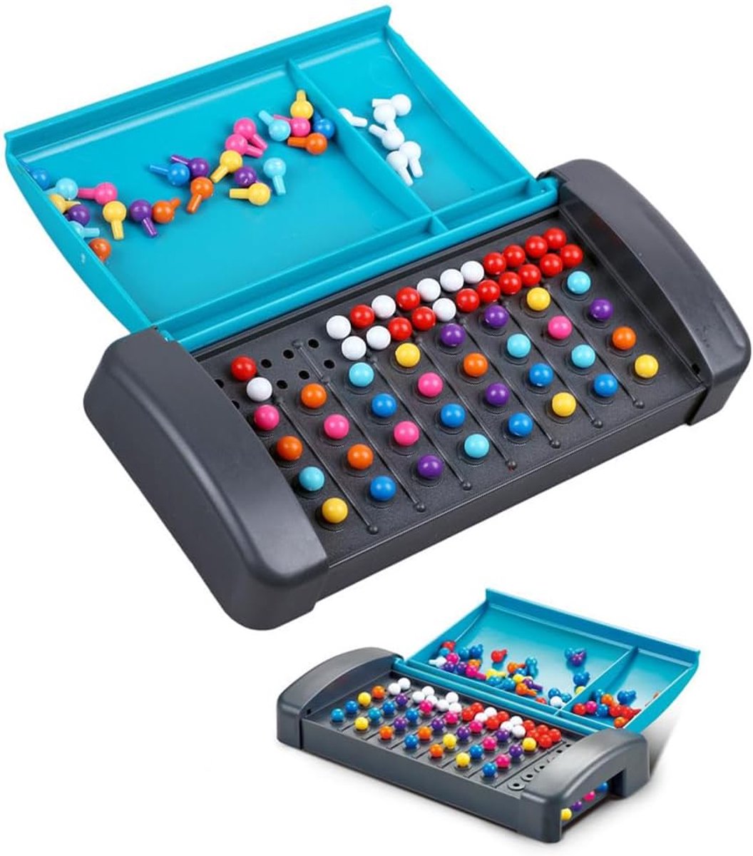 Bordspel om codes te kraken, klassiek logisch duel voor spelers, compact mini-bordspel om codes te kraken, hersentrainingsspel, voor familiefeestjes en als cadeau