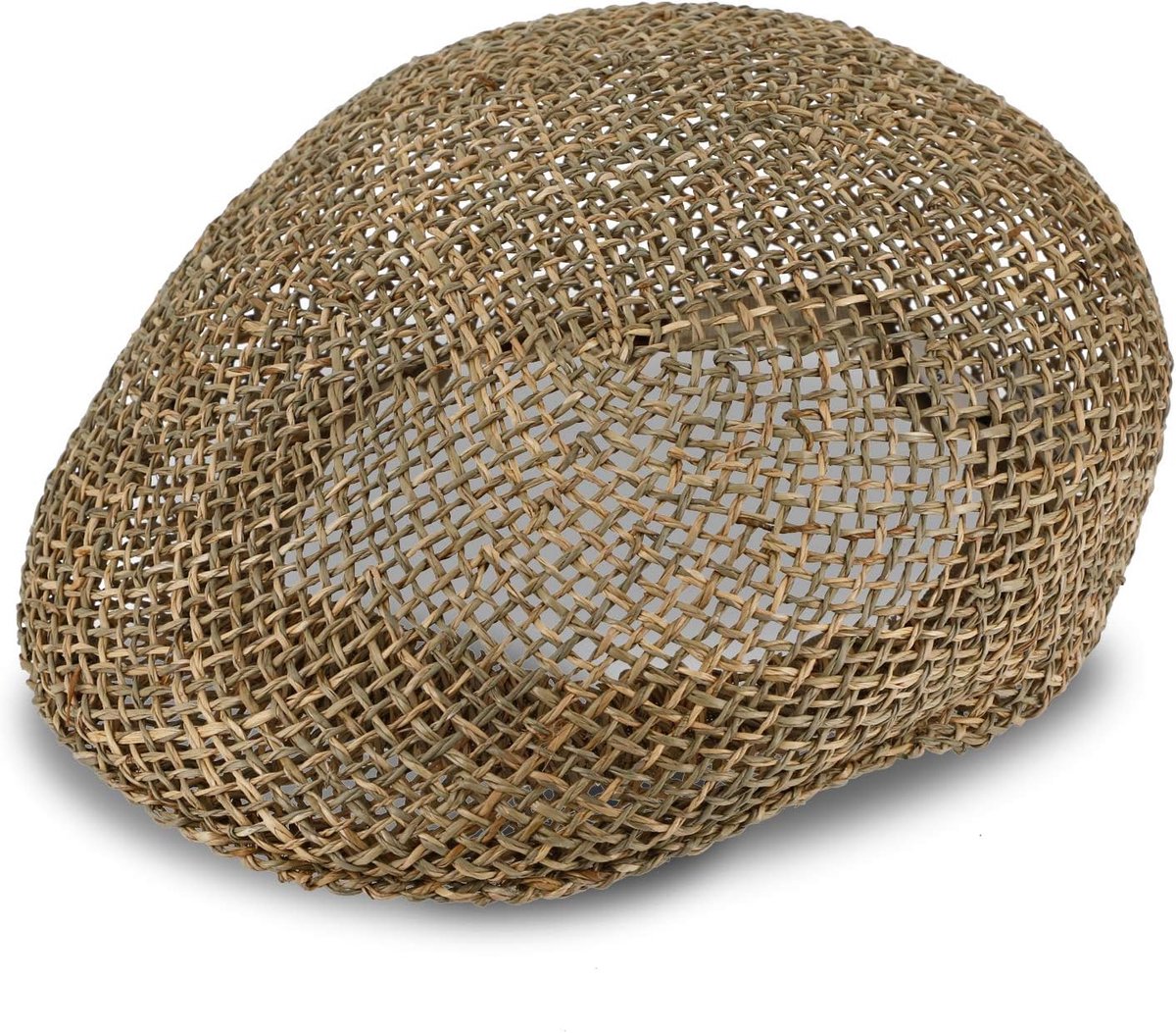 Fiebig stro flatcap voor dames & heren | zomerkap gemaakt van 100% stro | schildkap met binnenband gemaakt in Italië | natuurlijke strokap voor de lente & de zomer in vele maten