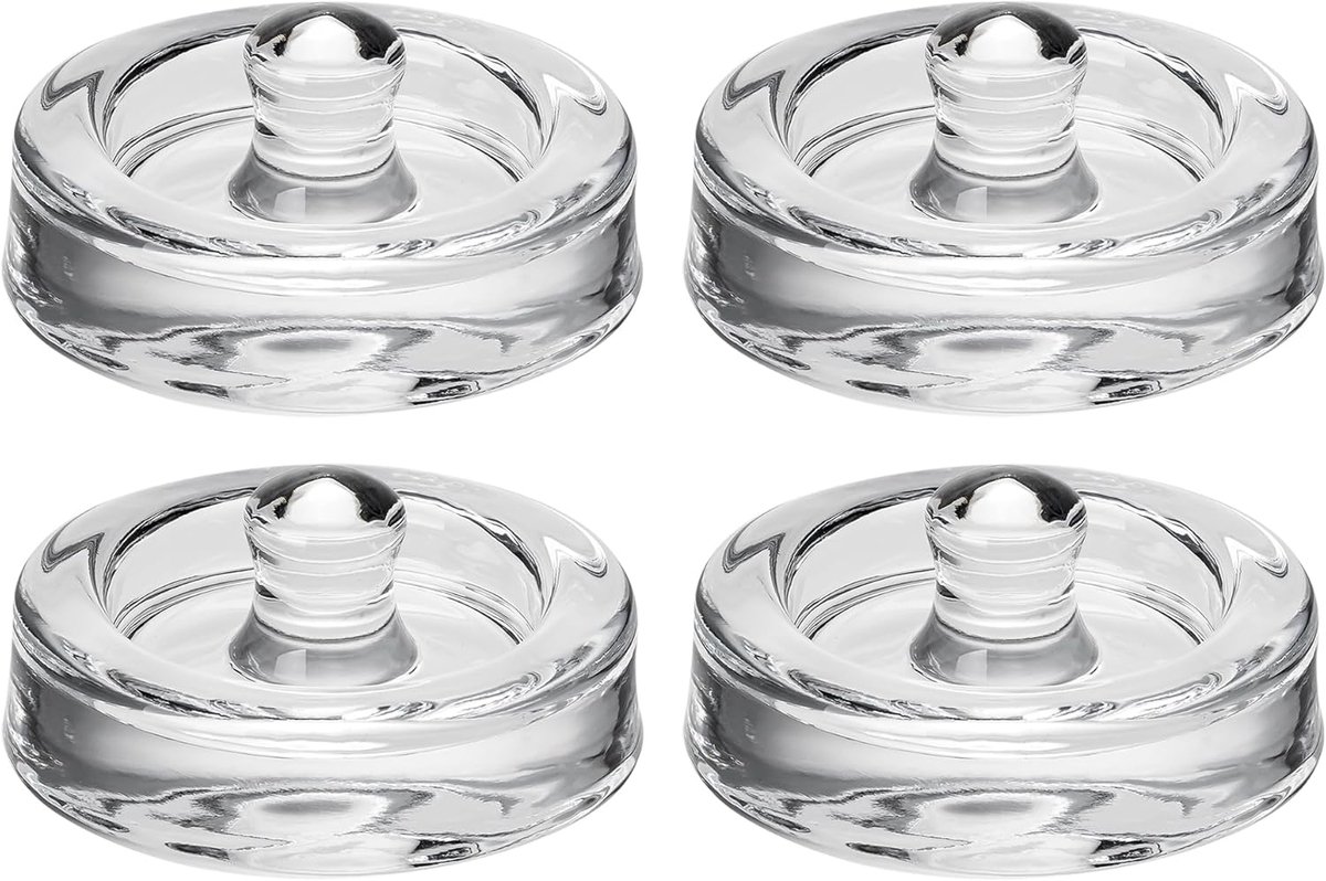 Gewichten, glas, 4 stuks, Ø 7 cm, glazen gewichten voor fermentatie, fermentatiegewicht en verzwaringssteen voor mazon-glazen, zuurkool, kimchi