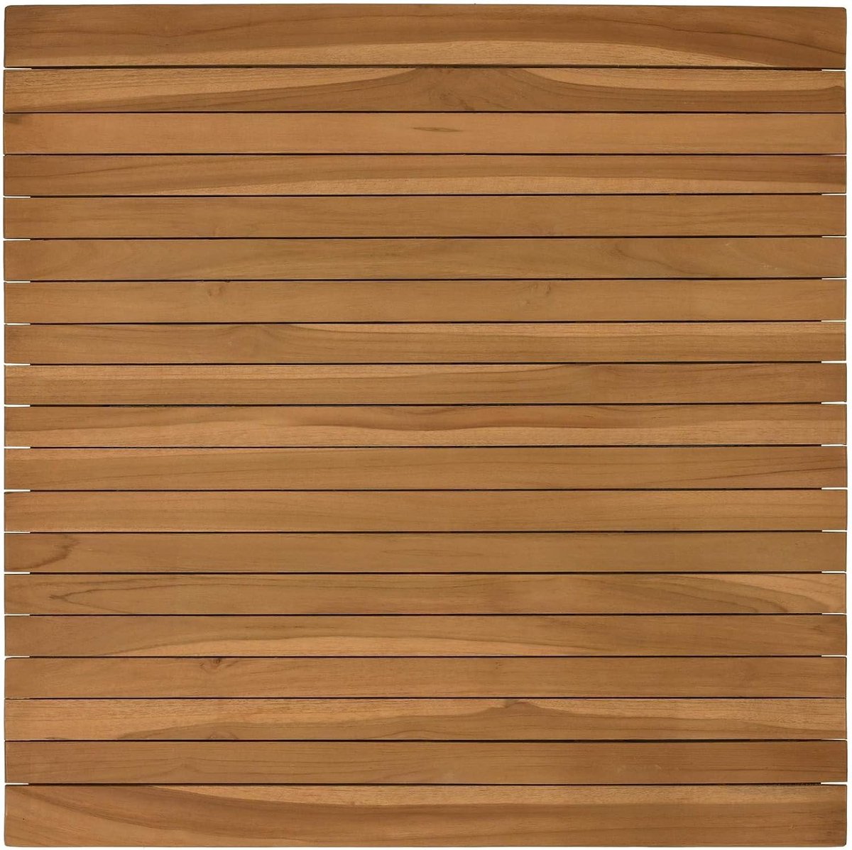 Vierkant 70 x 70 x 3,5 cm massief teakhout bruin