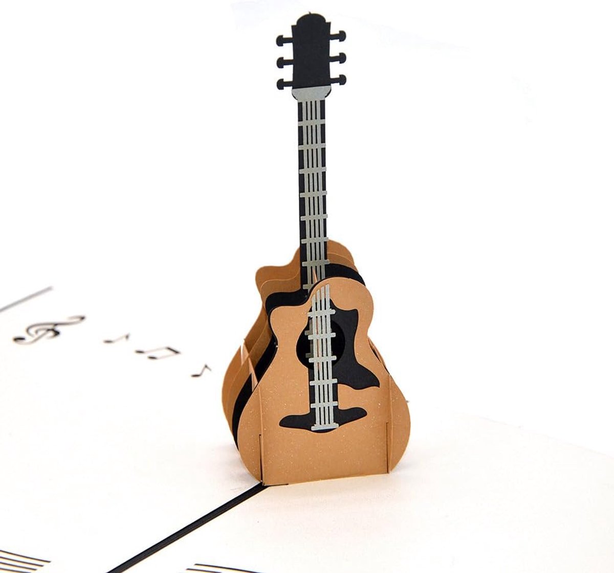 Wenskaarten Lege Kaarten voor Meeste Occastions (Gitaar) (Zwart)