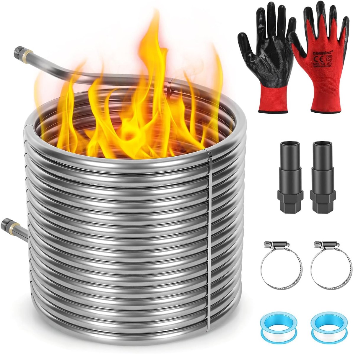 Zwembadverwarming, 15 m, 17 mm