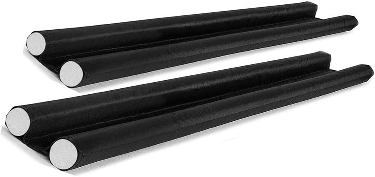 2 stks Draft Excluder Stop Deur Bodem Seal Strip Ontwerp Guard Dubbele Kant voor Deurdikte 3,5-5 cm