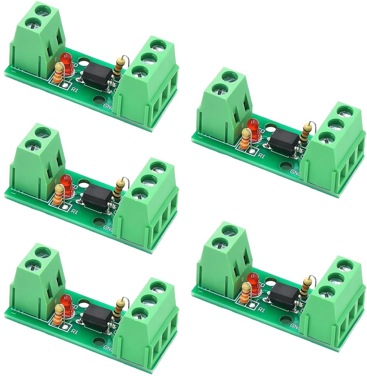 5 schakelingen 1 kanaals PC817 EL817 relaismodule, ingangsspanning 3-5 V, isolatiemodule optische koppeling, geschikt voor signaalisolatie