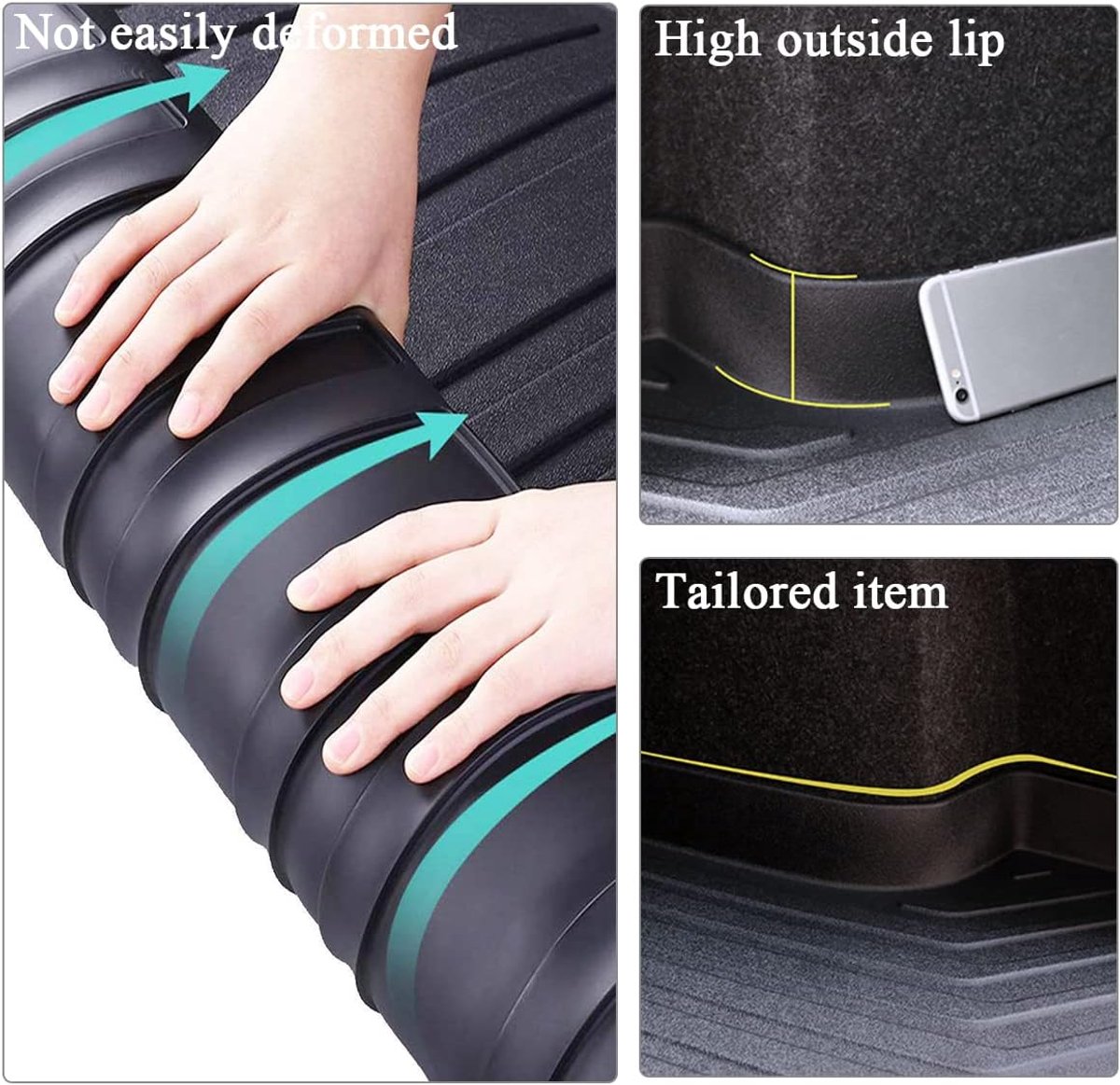 Achter Cargo Liner kofferbak lade vloermat, All Weather Tech Achterkant Cargo Trunk Tray Vloermatten Waterdichte Protector Cargo Liners voor 2020-2021 Escape