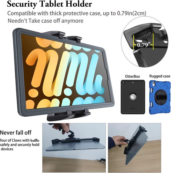 statief houder 60 inch met externe sluiter voor iPad Pro Air Mini 12,9 11 10,5 Surface Galaxy Tab, iPhone, 3,5 tot 13,5 inch telefoons Tablets, video-opname, camera — afbeelding 3