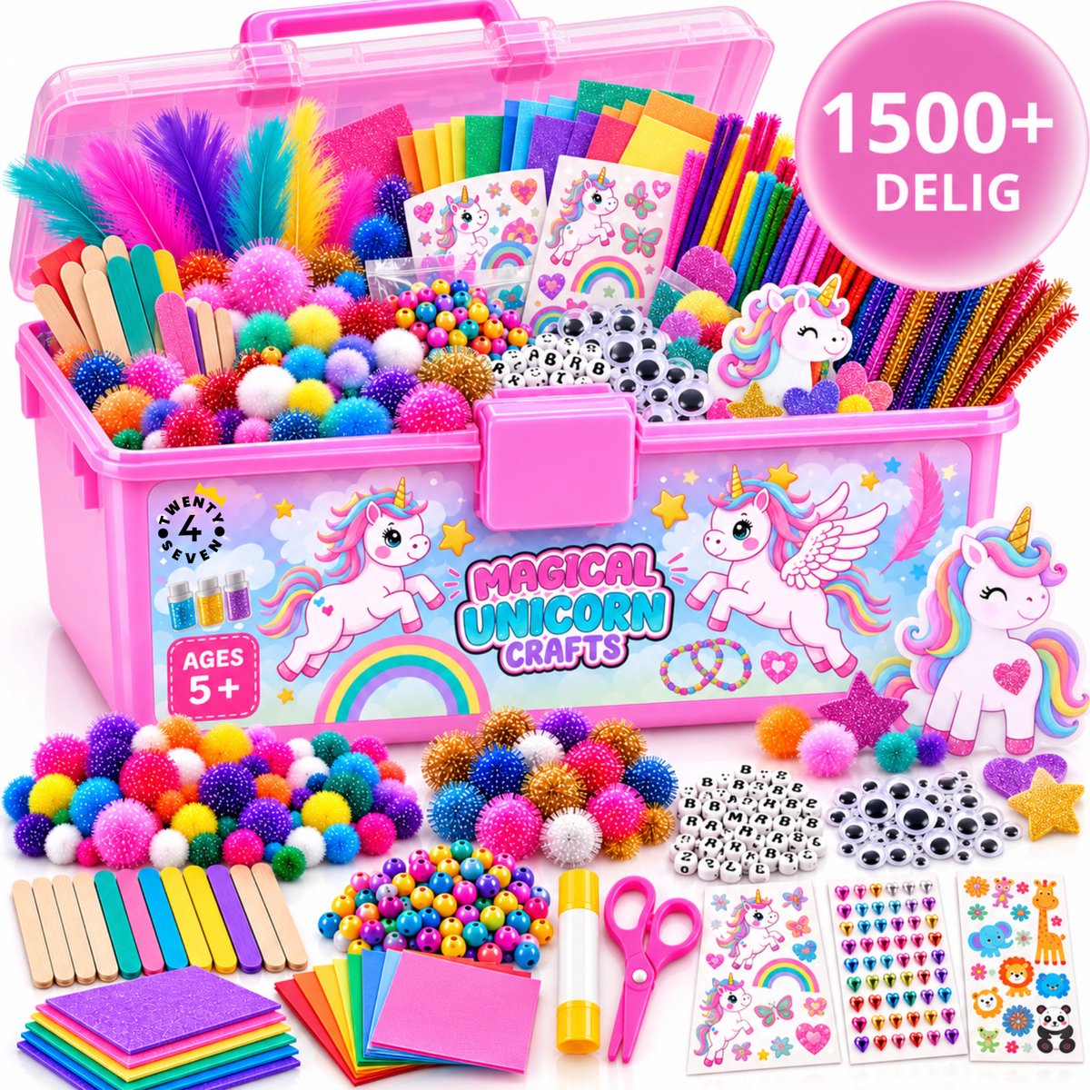 Twenty4seven ® Knutselkoffer 1500+ Delig