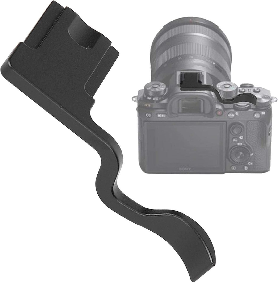 Duimgreep van aluminiumlegering Duimgreep Flitsschoen Duimgreep Lichtgewicht voor Fuji X T10/X T20/X T30/X T1/X T2/X T3 camera xt20 thumb grip zwart fuji xt30ii Poignées d'alimentation