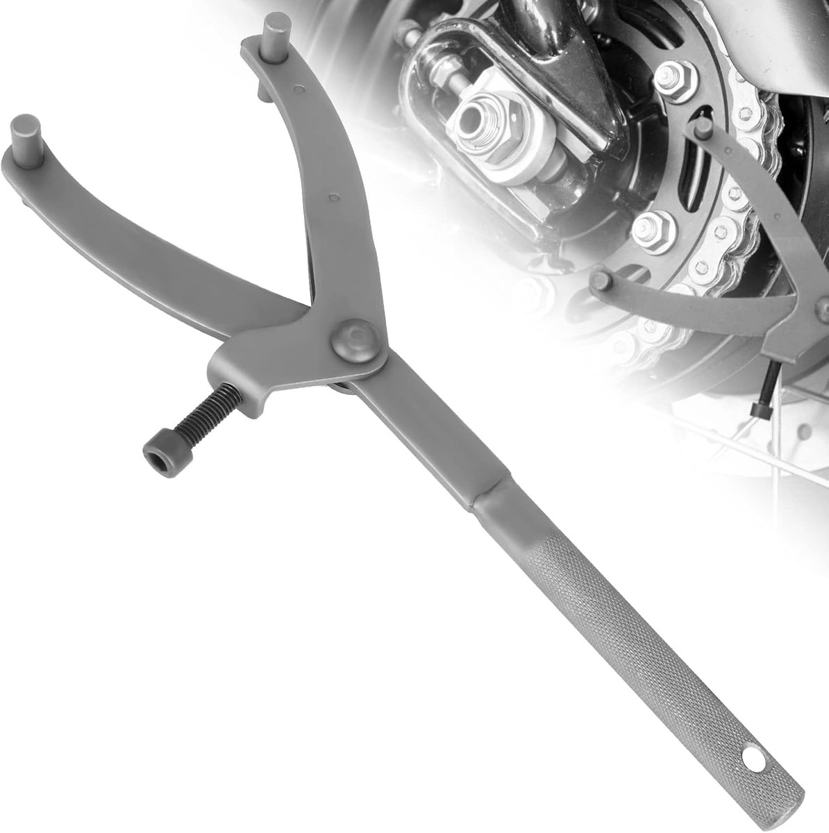 Koppelingssleutel, universeel motorstuurgereedschap, stuursleutel met verstelbare opening 11 mm tot 115 mm, lengte 30 cm, reparatiegereedschap voor motorfiets en scooter