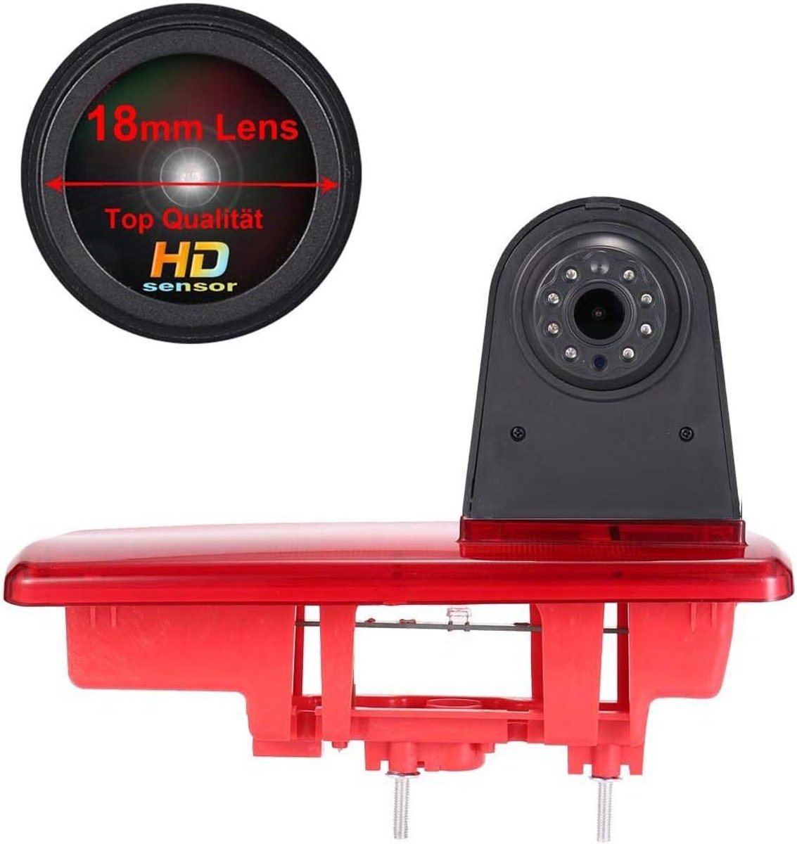 1280 * 720 Pixel 1000TV Lines HD Lens Remlicht Achteruitrijcamera Transporter Waterdicht Supergroothoek voor FIAT Talento/Renault Trafic, III/Nissan NV300 Primastar/Opel Vauchall Vivaro