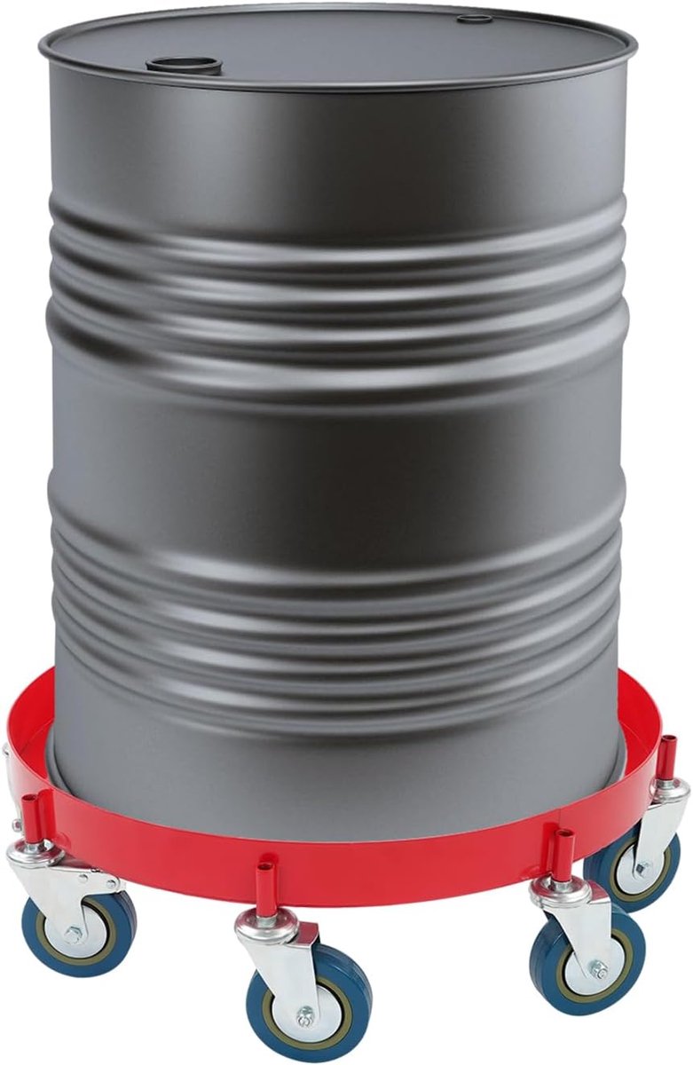 Roller voor zware belasting en transportwagen voor olievaten van 200 liter, rolplank met 8 wielen