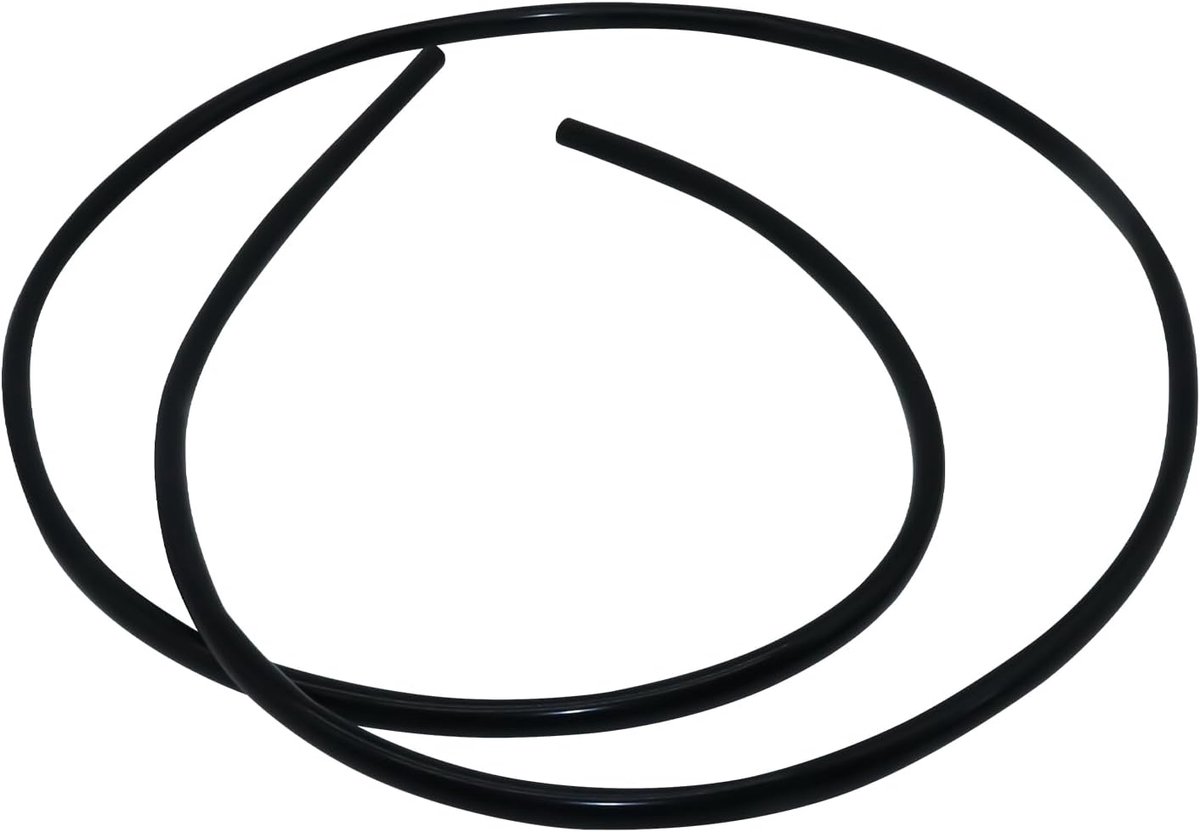 2 mm ID x 5 mm buitendiameter, 2 m, flexibele siliconenslang, water-luchtslang voor pompoverdracht, zwart
