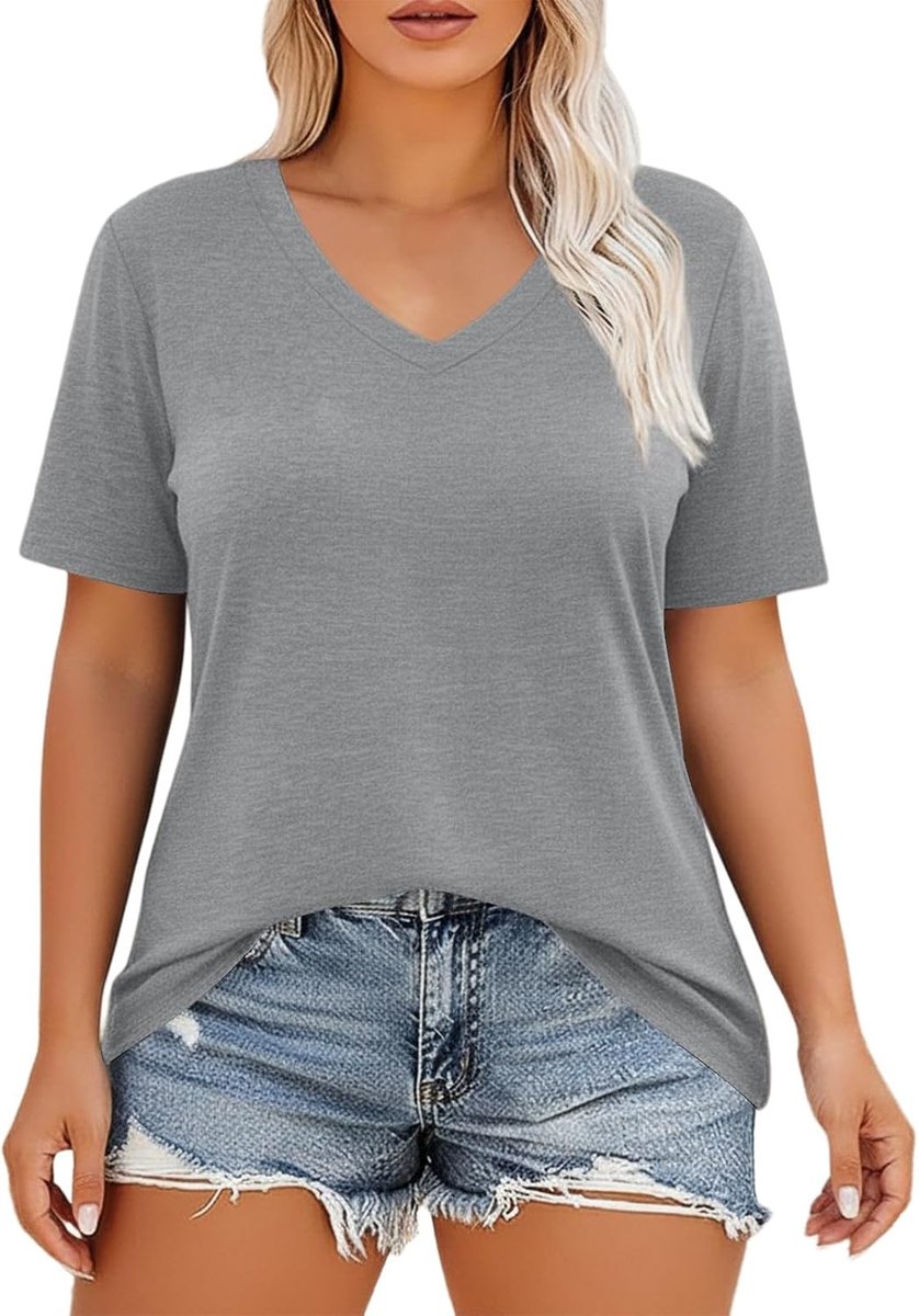 T-shirt voor dames, katoen, lange mouwen, korte top, ronde hals, casual, vloeiend, zacht, aangenaam, ademend, chic, klassiek, herfst, winter, kantoor, dagelijks, weekend, A69