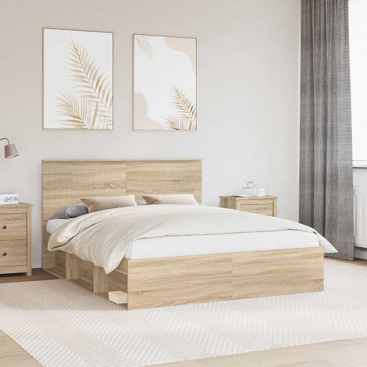 Grenenhout rechthoekig model Sonoma 160 x 200 cm