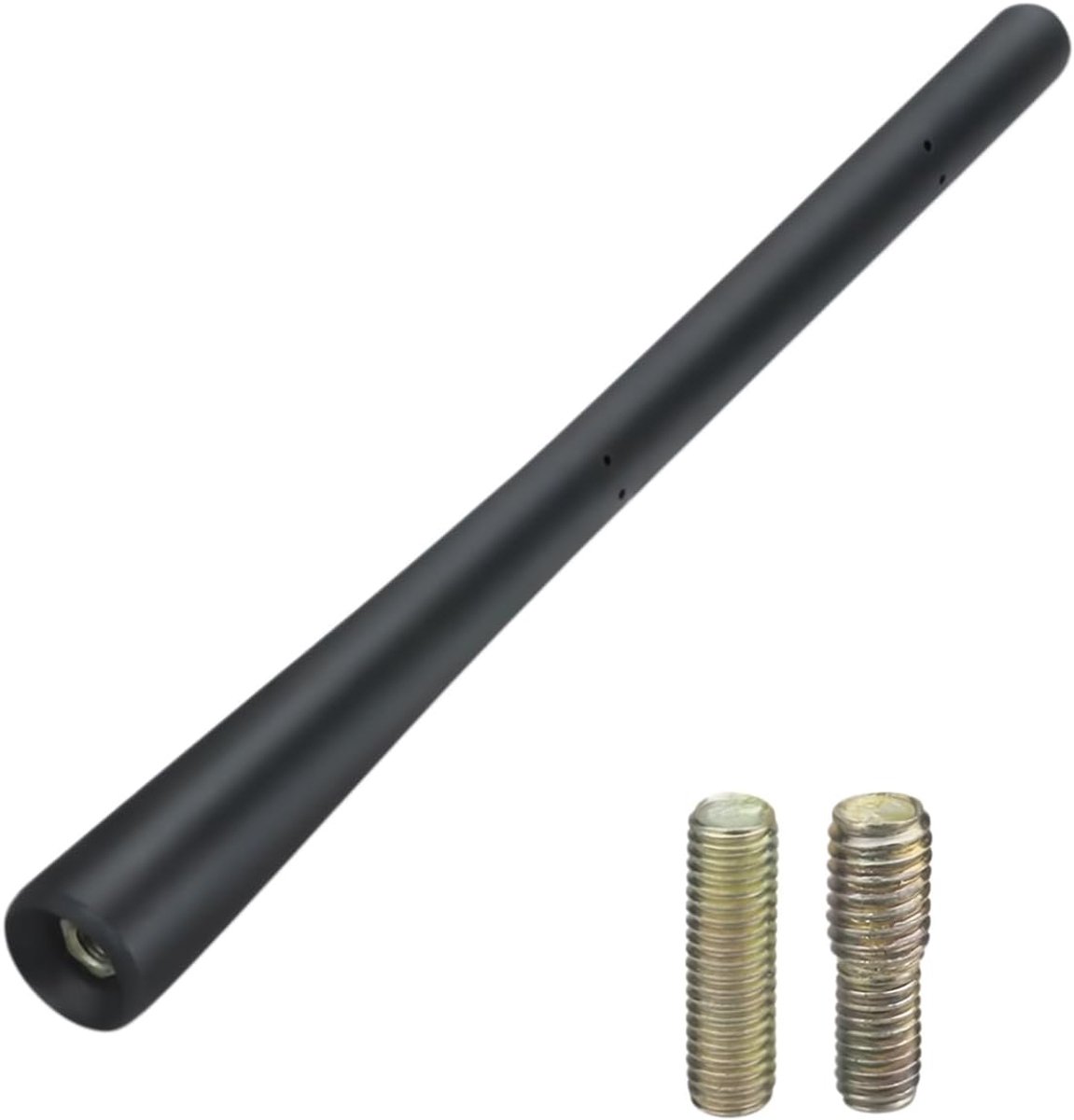Korte autoantenne, 20 cm, radio-antenne van rubber, zwart, vervangende autoradio-antenne, compacte stang voor radio-ontvangst op het dak