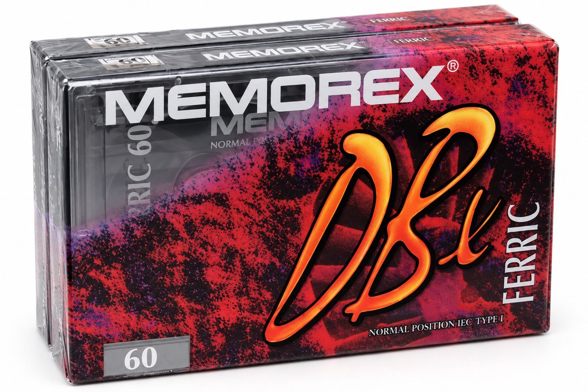 Memorex dBx Ferric C60 Audio Cassette – Type I – 60 Minuten – 2 Pack