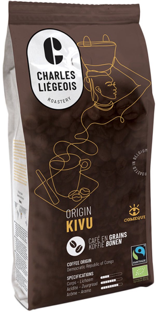 Koffiebonen Charles Liégeois Kivu, 250 g