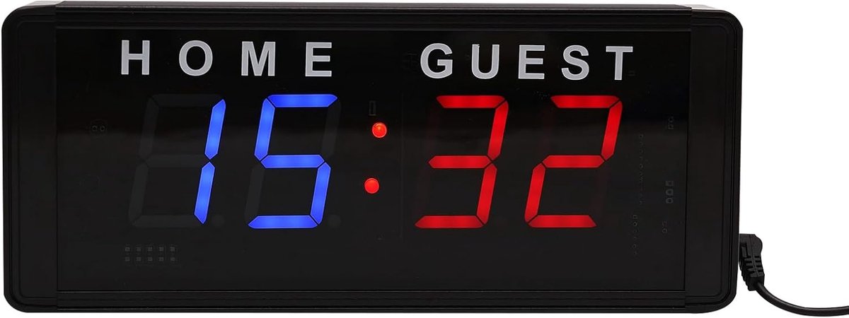 Elektronisch scorebord, draagbaar led-displaybord met afstandsbediening, digitaal scoreboard voor basketbal, badminton, volleybal, tennis, baseball voor indoor en outdoor wedstrijden