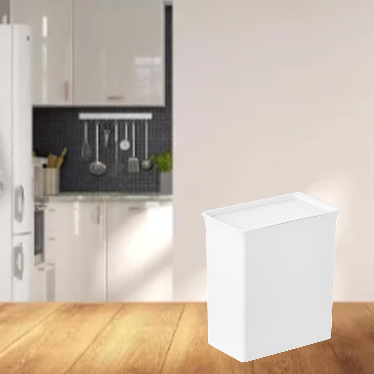 Opbergdoos voor Wasmiddel, Compact Formaat, Stofdicht Deksel, Multifunctioneel Ontwerp, Eenvoudig Te Vervangen, Geschikt voor Wasruimte Thuis