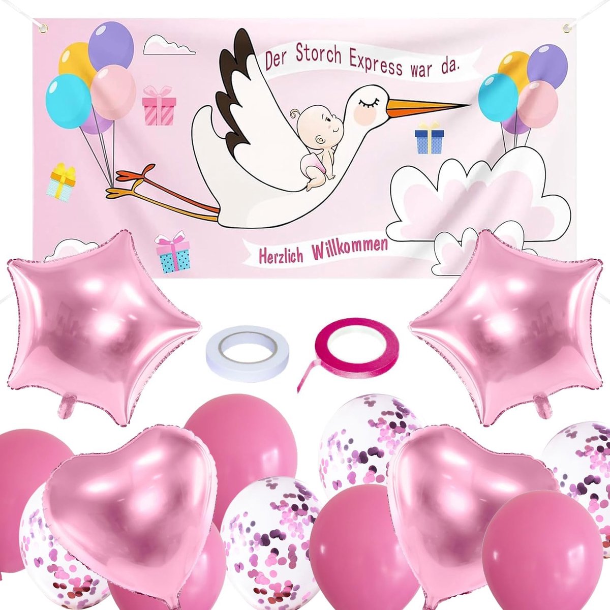Roze banner
