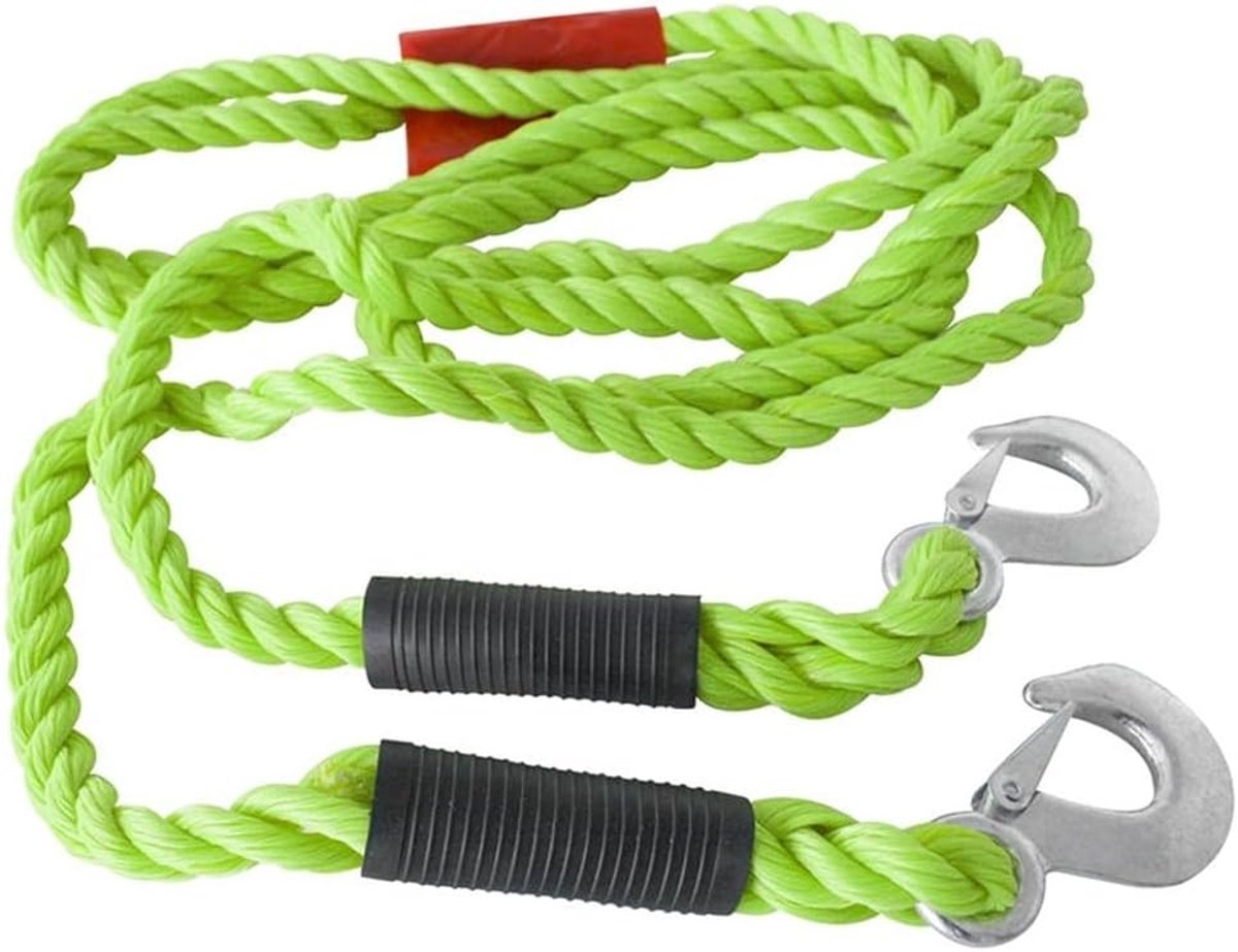 Sleepkabel 5000 kg met opbergtas – incl. rode waarschuwingsvlag – robuust trekkoord voor auto, SUV & Transporter – 4,5 m lengte – krachtige sleephulp