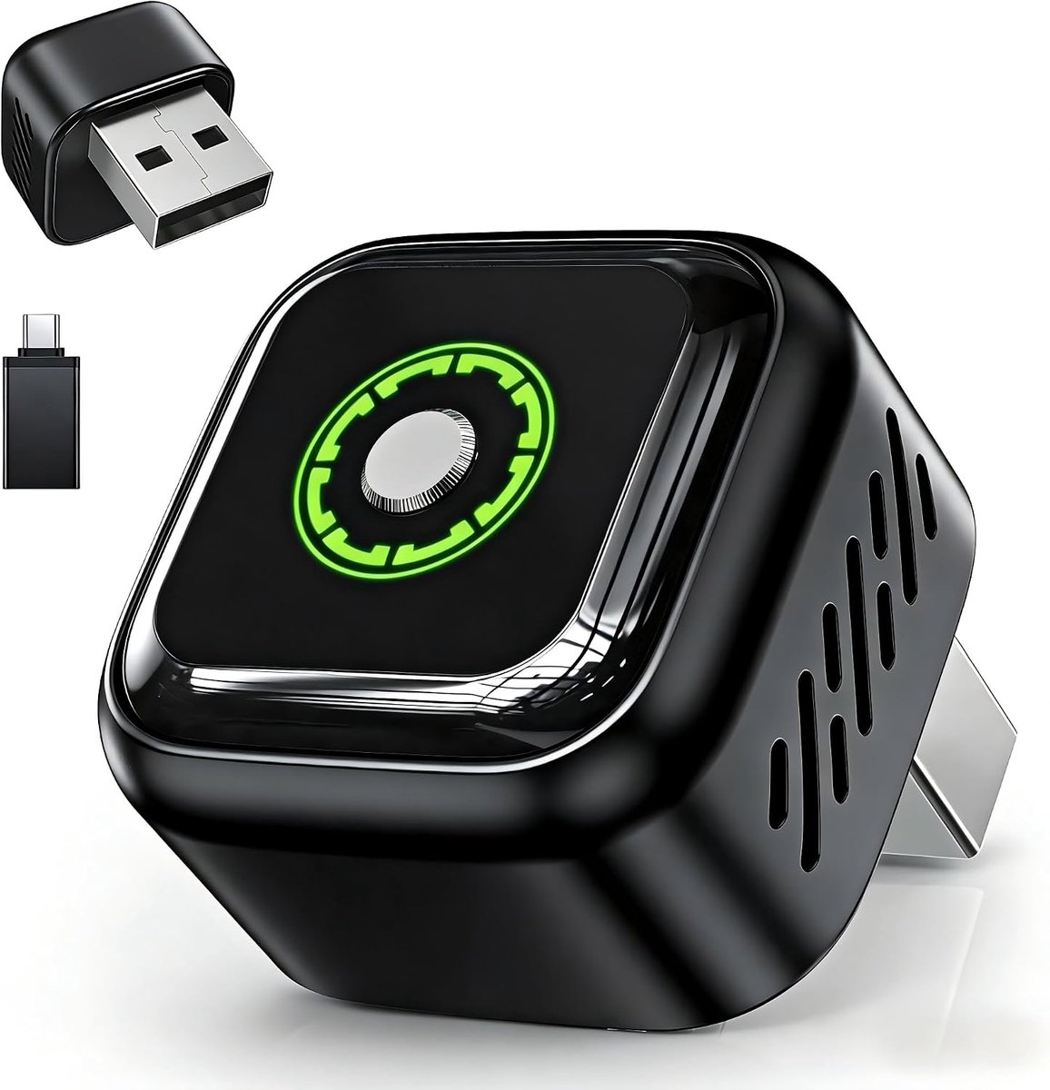 Carplay Android Auto Adapter: 2-in-1 Adapter Plug and Play USB/Type-C Dongle Converteer Bedraad naar Draadloos Metalen Design Mini & Betrouwbare verbinding - voor iOS 10+/Android 11+