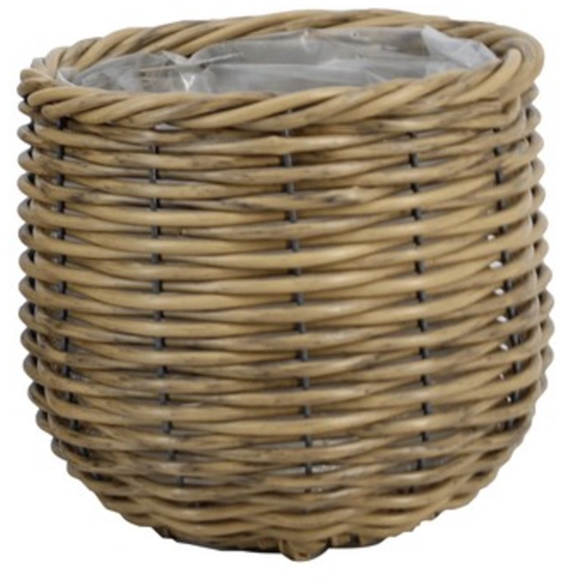 Floran Edmonton plantenmand naturel 23 cm rotanlook kunststof