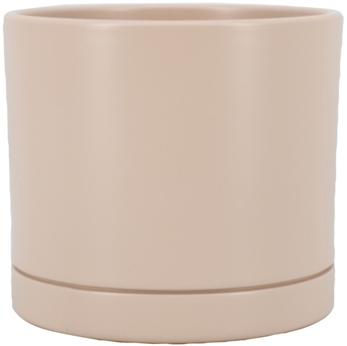 Floran Lynn bloempot ivoorkleurig mat 15 cm keramiek