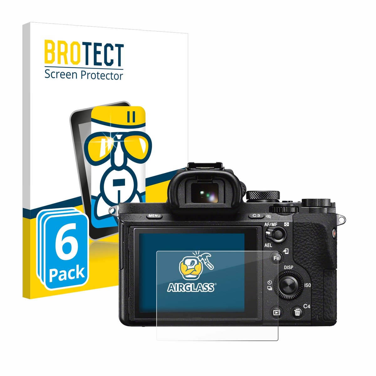 Screenprotector 6 Stuks voor Sony Alpha 7 II (ILCE-7M2) Beschermglas transparant