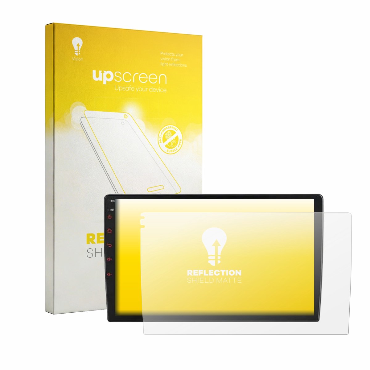 upscreen - Screenprotector voor Junsun V1 Plus 9" - Folie Beschermfolie anti glare matte