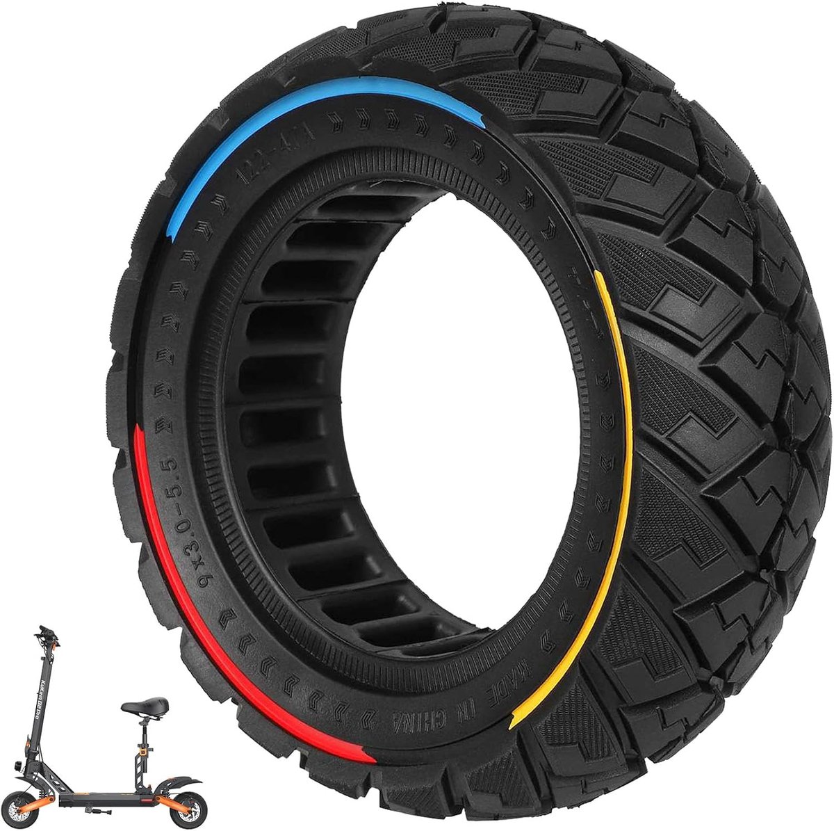 Band voor Kukirin G2 pro, Zero 10X, Dualtron Eagle Pro elektrische step, 9 x 3,0-5,5 band, reservewiel, antislip, lekbestendig (kleur 1 stuk)