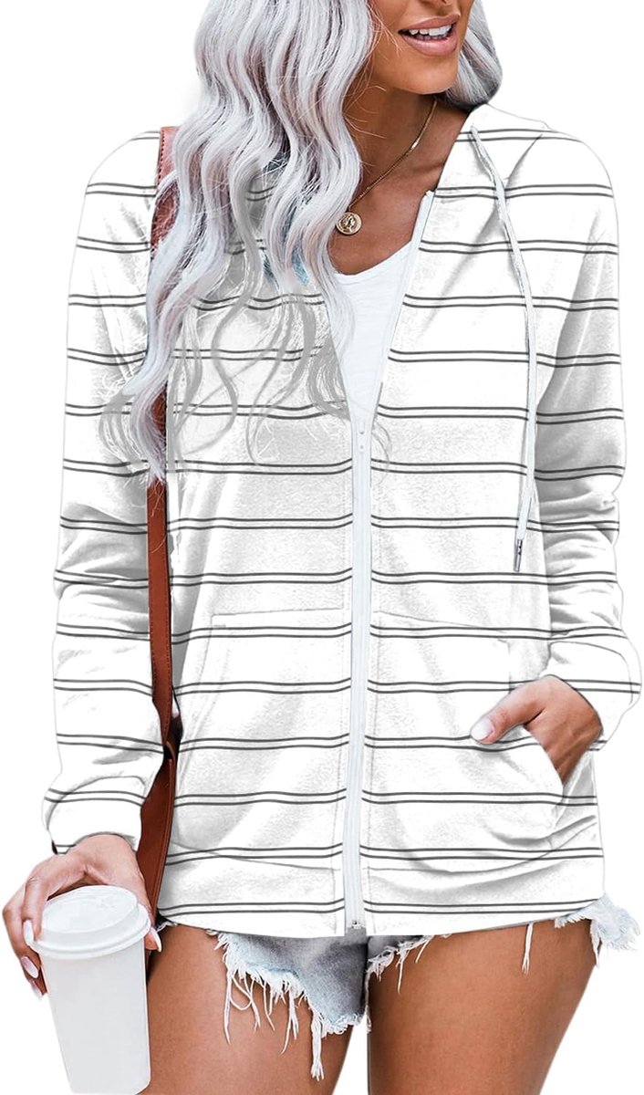 Dames Sweatjack Batik Zip Up Hoodie Bedrukt Kleurverloop Y2k Jas met Capuchon