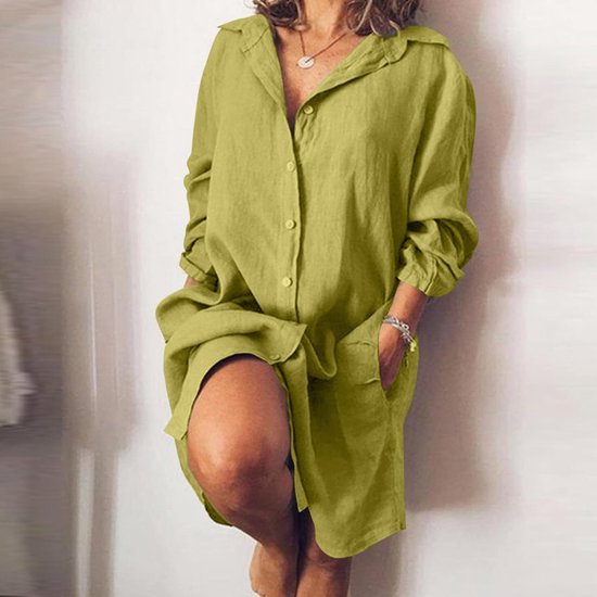 Avondjurk voor dames, elegant, chique, cocktail, ceremonie, casual, grote maat, vloeiend, bedrukt, hoge taille, zomer, strand, zon, casual, A74 — afbeelding 2