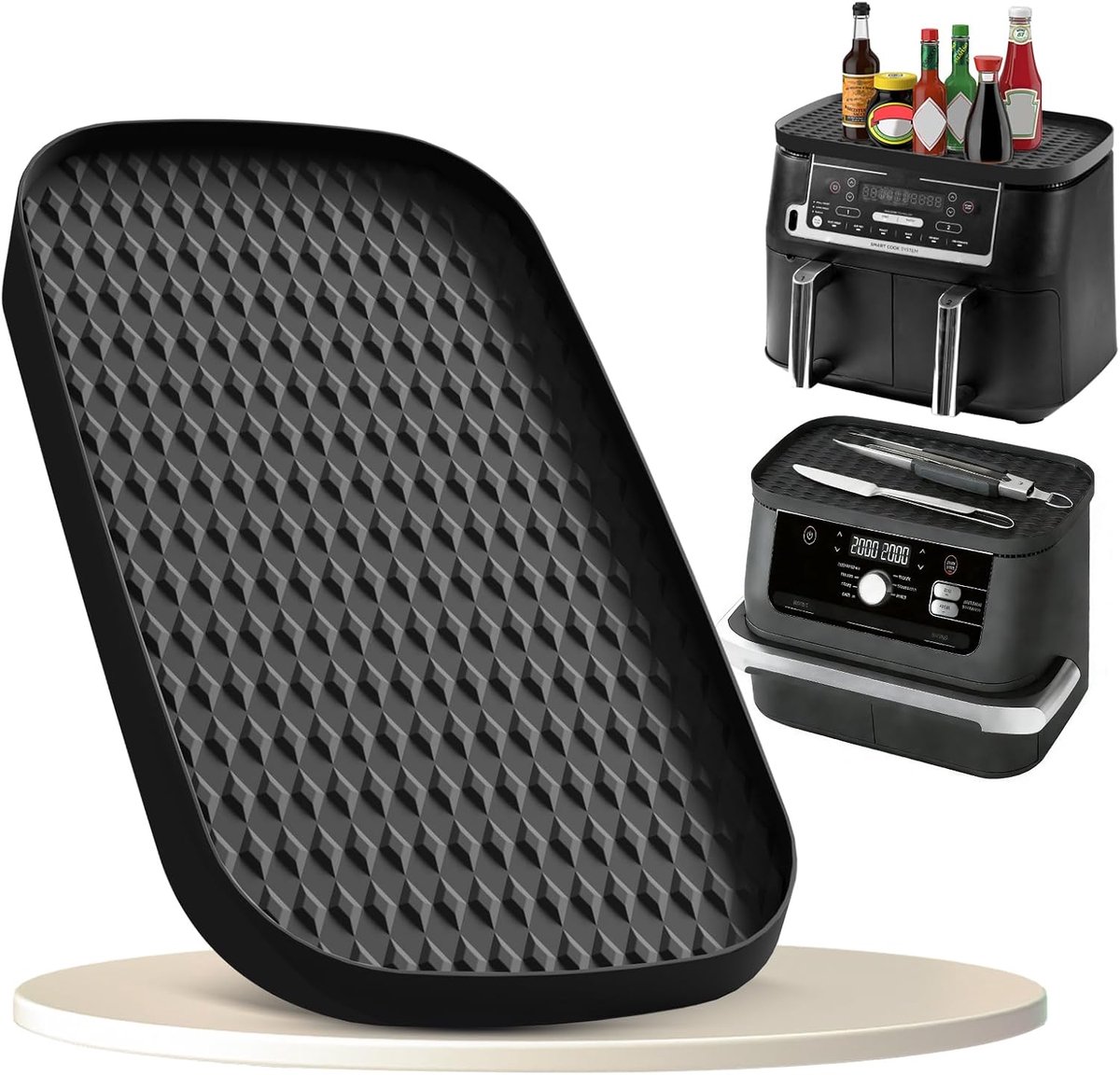 Accessoires voor Ninja AF500EU AF400EU AF451EU, herbruikbare siliconenmat, accessoires voor Ninja Foodi Max Dual Zone 9,5-10,4 l